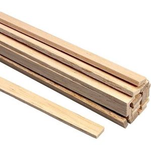 Balsahout latten - maat 10x12 mm. per 5