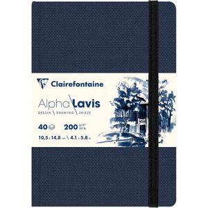 Clairefontaine  Alpha \ lavis dummy met elastiek - 975960C maat A5