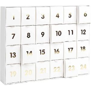Rico Design Adventkalender wit/goud 500453