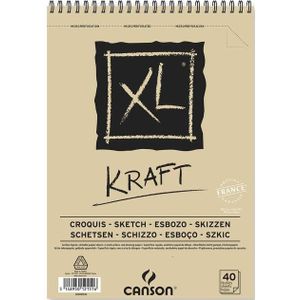 Canson Schetsblok XL kraft A4 21x27.9cm