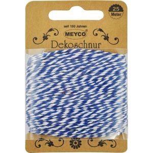 Meyco Decokoord wit/blauw 936-76