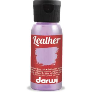 Darwi Leather leerverf 50ml - 080 silver