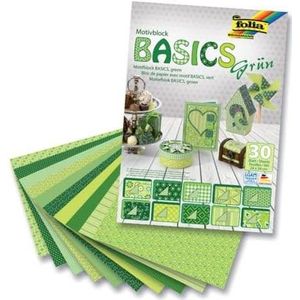 Folia Basics papierblok groen 46549