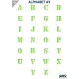 QBIX A3 sjabloon alphabet 1