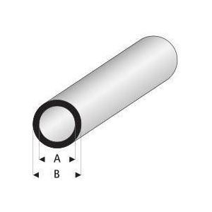 Evergreen Polystyreen profiel rond buis - 230 pak 3 stuks 7.8 mm