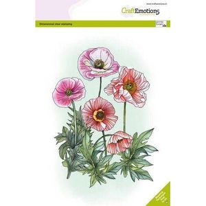 Craftemotions Clearstamp A5 3024 poppy