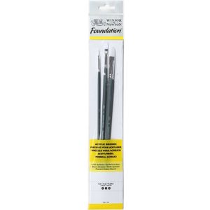 Winsor & Newton Foundation acryl penselenset 004