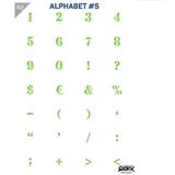 QBIX A3 sjabloon alphabet 5