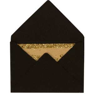 Rico Design Mini envelopes zwart 80.19