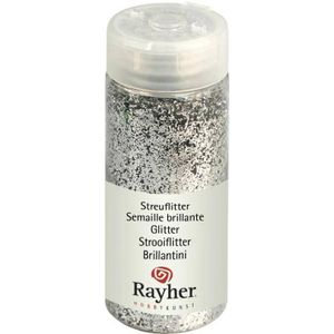 Rayher Strooiglitter 110 gram 39258 - 22 zilver