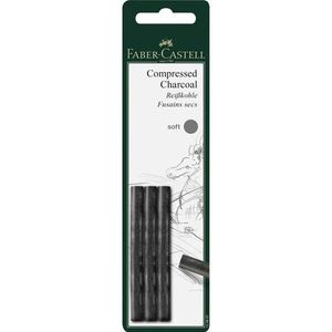 Faber Castell Compressed charcoal soft 3st