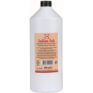 Talens Oost indische inkt fles 990ml