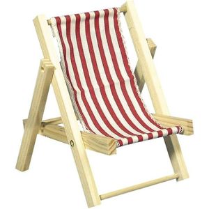 Rayher Houten strandstoel rood 070-287