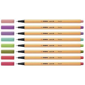 Stabilo Pen 88 fineliner per stuk - 054 neon orange