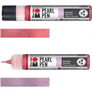 Marabu Pearl pen 25 ml - 531 parelmoer rood