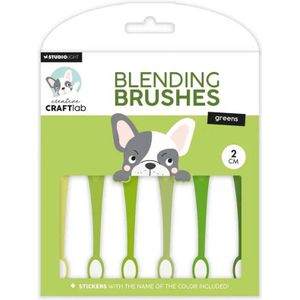 Studio Light Blending brushes greens bbru11