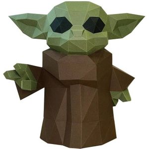 Wizardi Papercraft 3D model baby yoda