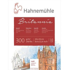 Hahnemuhle Britannia aquarelblok grain fin - Maat 36x48 cm