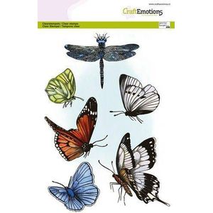 Craftemotions Clearstamp A5 3021 butterflies