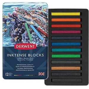 Derwent Inktense blocks blik 12 kleuren