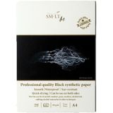 Smlt Zwart synthetisch papierblok - Formaat A3
