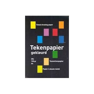 Tekenpapierblok gekleurd A4