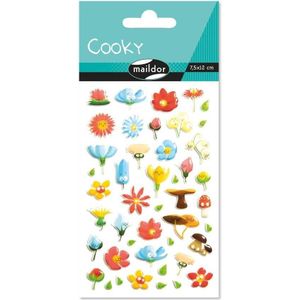 Maildor Cooky stickervel bloemen CY109C3