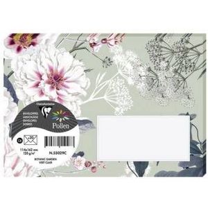 Clairefontaine Pollen envelop C6 floral - 55031 light pink