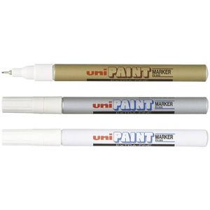 Uni  Paint marker px203 extra fijn - goud