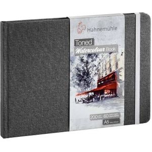 Hahnemuhle Toned grey watercolour book - maat 14x14 cm
