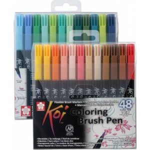 Sakura  Koi coloring brush pen set 48st