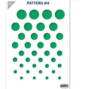 QBIX A3 sjabloon pattern 4