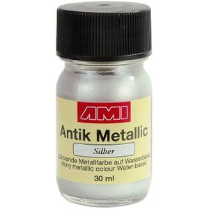Ami Antik metallicverf 30 ml. - 557 weissgold