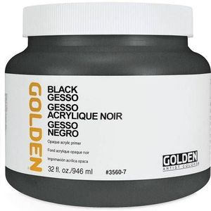 Golden  3560 black gesso 946ml