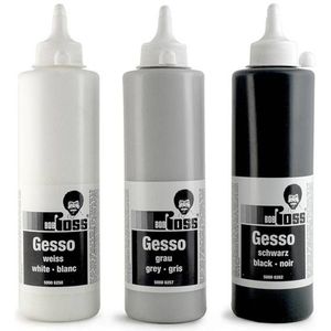 Bob Ross Gesso flacon 500ml - grijs