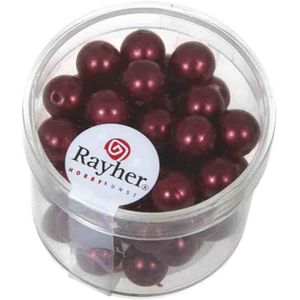 Rayher Wasparels rond serie 470-1-2-3 - 6 mm. 472-18 rood