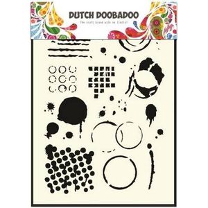Dutch Doobadoo A5 sjabloon 5035 geo tiles