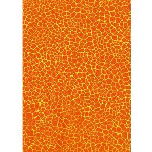 Decopatch Papier oranje/geel crackle 532