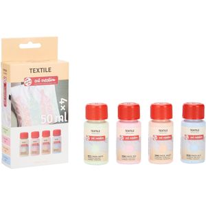 Talens Textielverf set 4x50ml pastel