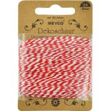 Meyco Decokoord wit/rood 936-74