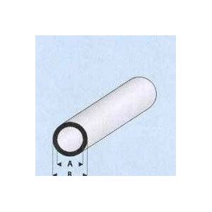 Raboesch Styreneprofiel 419 rond hol - 419-59 binnen A 5.0 en buiten  B 6.0 mm.