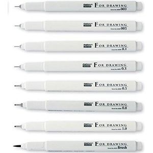 Marvy Uchida Tekenpen for drawing 4600 zwart - 1.0