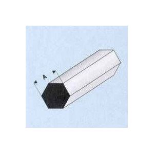 Raboesch Styreneprofiel 406 zeskant - 406-52 maat A 3 mm.