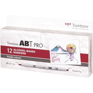 Tombow ABT pro markerset 12 pastel