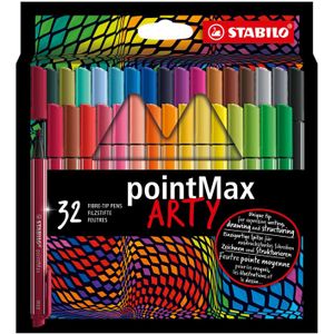 Stabilo Point max set met 32 kleuren