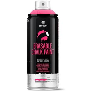 Montana  Pro erasable chalk paint spray - 0601 zwart