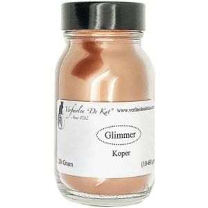 De Kat  Glimmer potje 20 gram - vissengoud geel