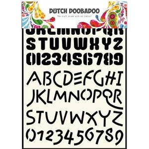 Dutch Doobadoo A4 sjabloon 5005 alfabet 4