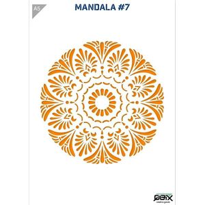 QBIX  A5 sjabloon mandala 7