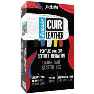 Pebeo Leather paint starter box
